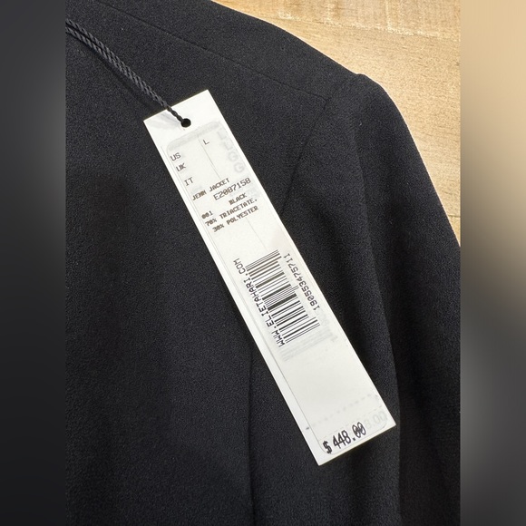 Elie TAHARI open front black tie waist JEMM blazer jacket - Picture 10 of 11